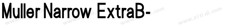 Muller Narrow ExtraB字体转换